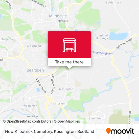 New Kilpatrick Cemetery, Kessington map
