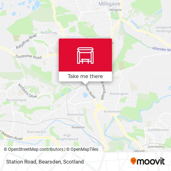 Station Road, Bearsden map