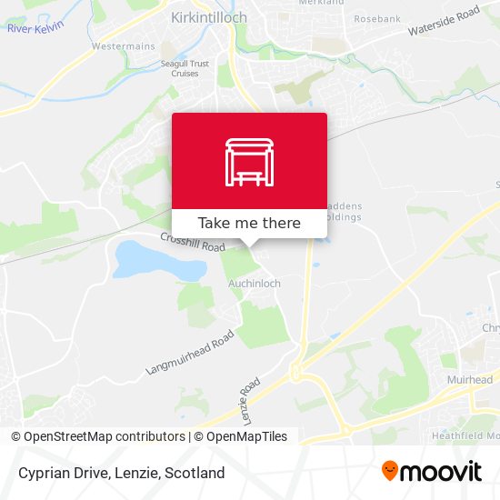 Cyprian Drive, Lenzie map