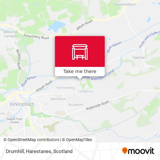 Drumhill, Harestanes map