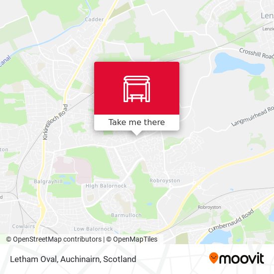 Letham Oval, Auchinairn map
