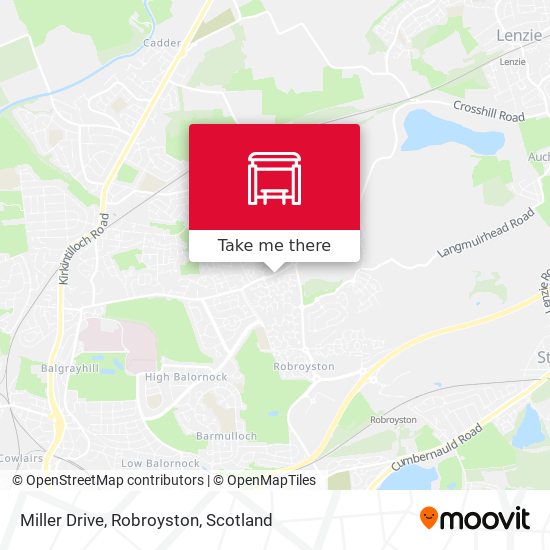 Miller Drive, Robroyston map