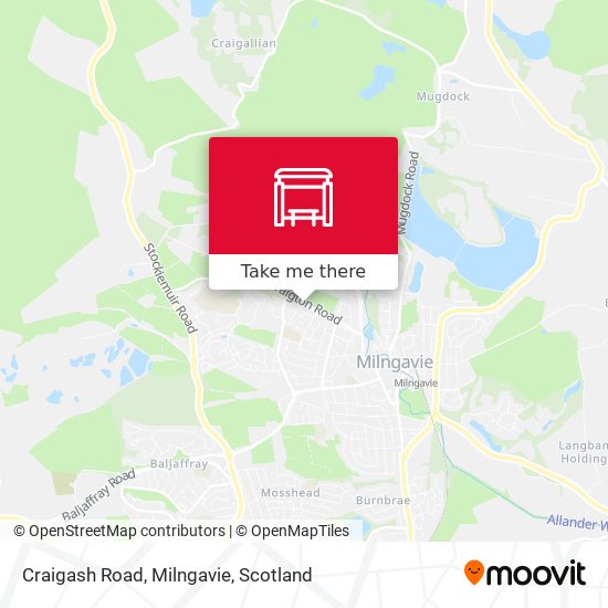 Craigash Road, Milngavie map