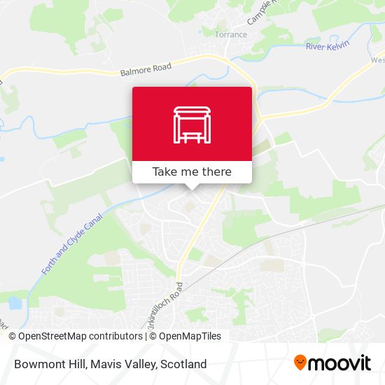 Bowmont Hill, Mavis Valley map