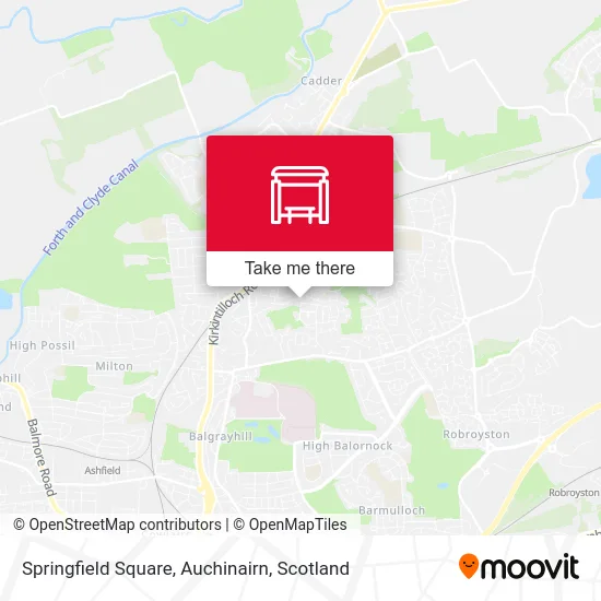 Springfield Square, Auchinairn map