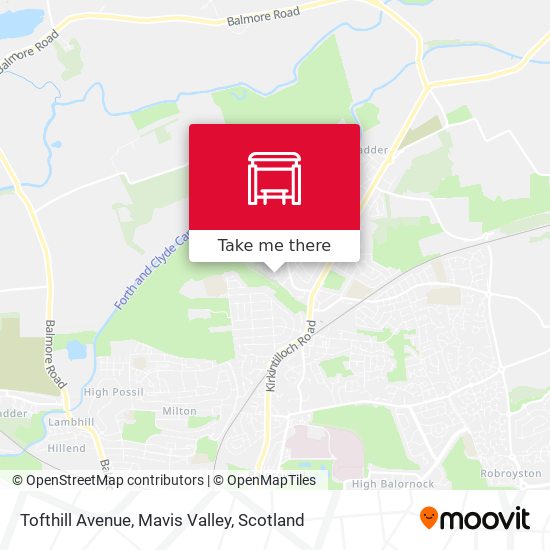Tofthill Avenue, Mavis Valley map