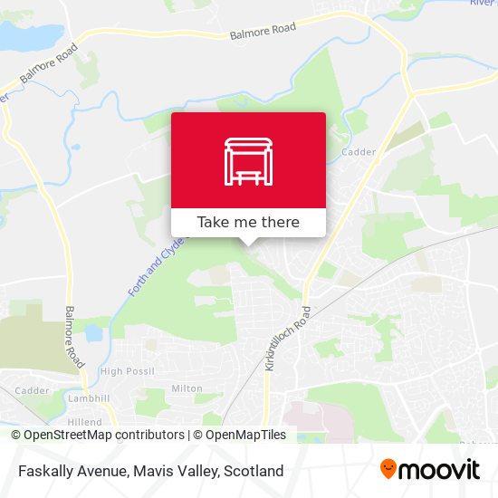 Faskally Avenue, Mavis Valley map