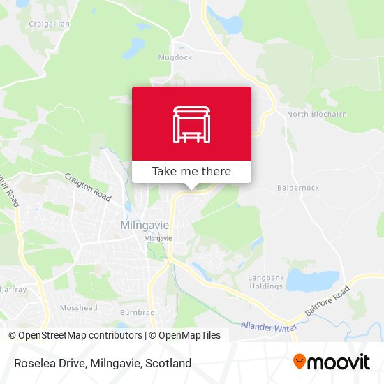 Roselea Drive, Milngavie map