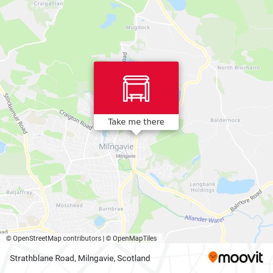 Strathblane Road, Milngavie map
