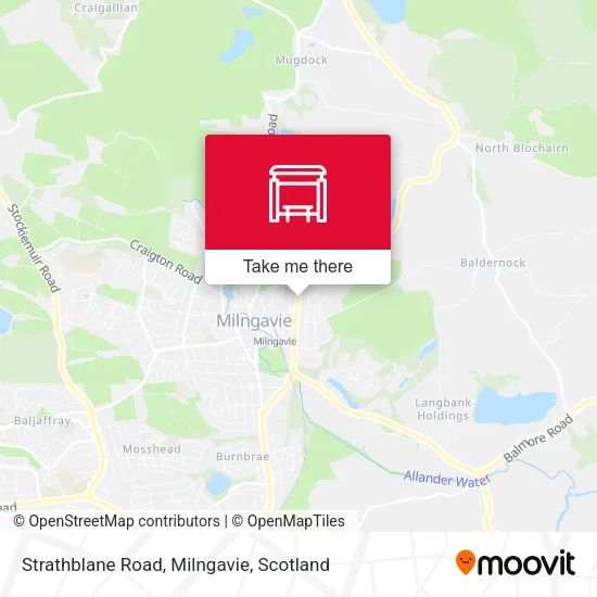 Strathblane Road, Milngavie map