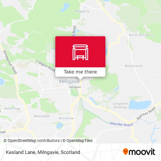 Kesland Lane, Milngavie map