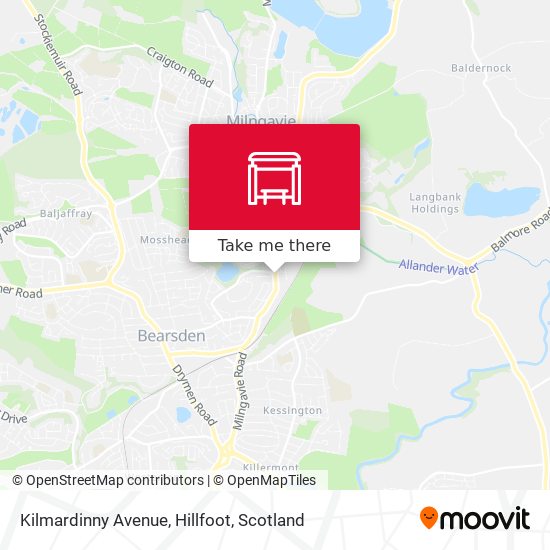 Kilmardinny Avenue, Hillfoot map