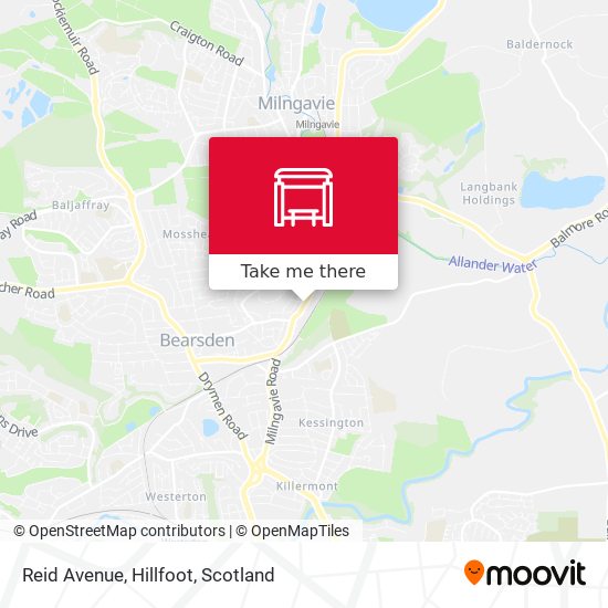 Reid Avenue, Hillfoot map