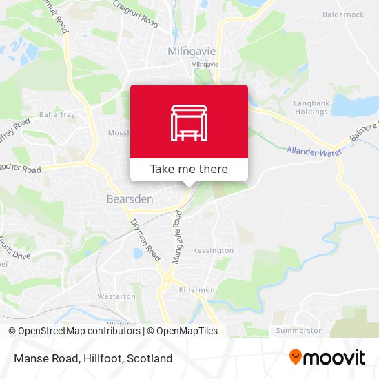 Manse Road, Hillfoot map