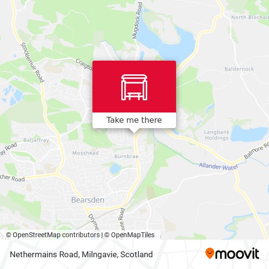 Nethermains Road, Milngavie map