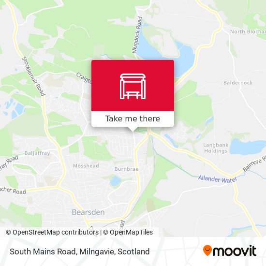 South Mains Road, Milngavie map