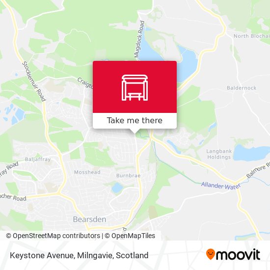 Keystone Avenue, Milngavie map