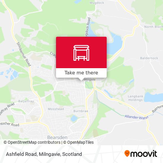 Ashfield Road, Milngavie map