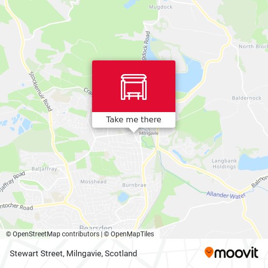 Stewart Street, Milngavie map