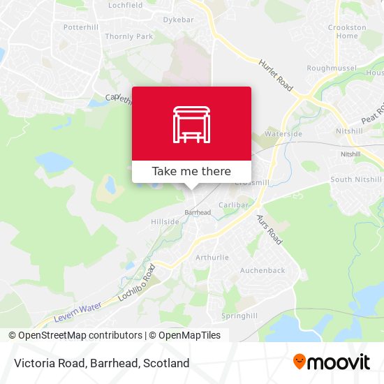Victoria Road, Barrhead map