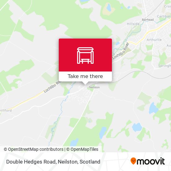 Double Hedges Road, Neilston map