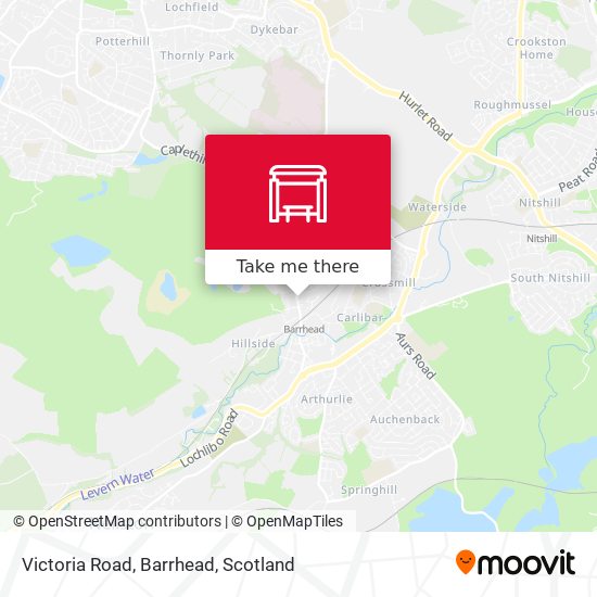 Victoria Road, Barrhead map