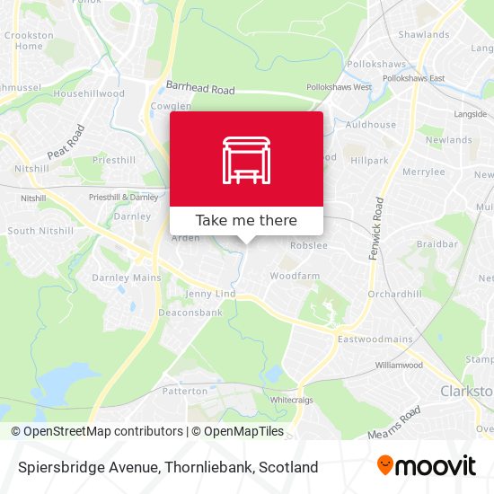 Spiersbridge Avenue, Thornliebank map