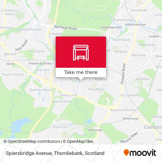 Spiersbridge Avenue, Thornliebank map