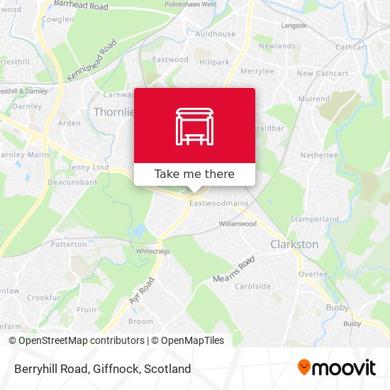 Berryhill Road, Giffnock map