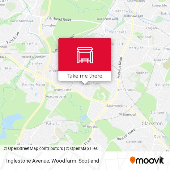 Inglestone Avenue, Woodfarm map