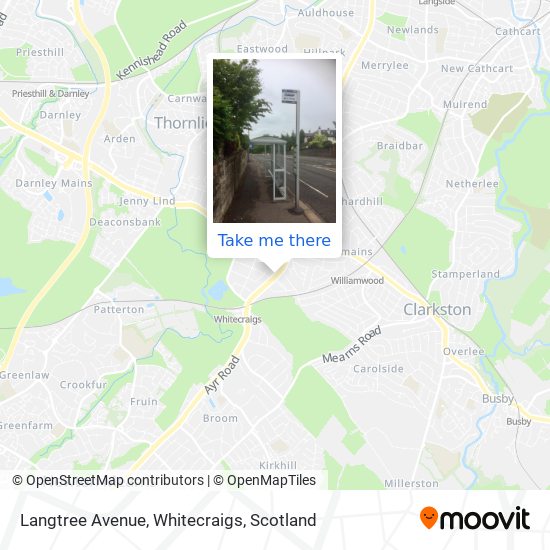 Langtree Avenue, Whitecraigs map