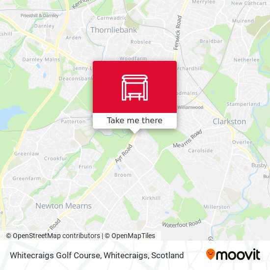 Whitecraigs Golf Course, Whitecraigs map