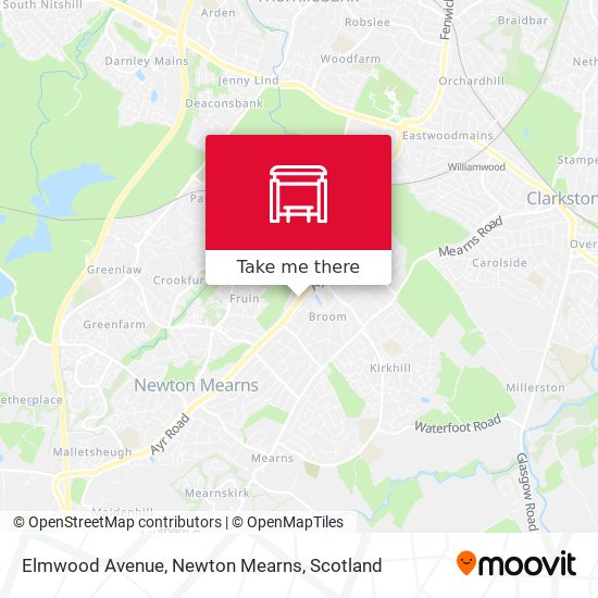 Elmwood Avenue, Newton Mearns map