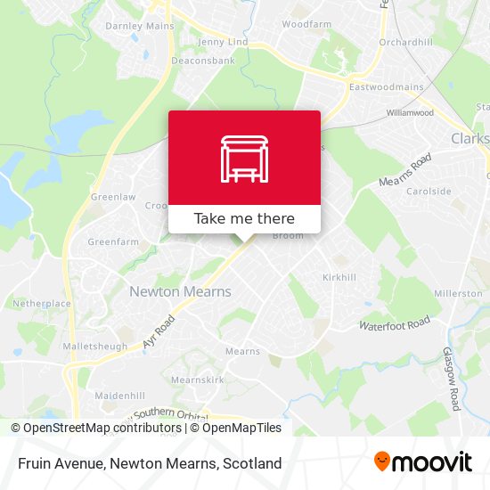 Fruin Avenue, Newton Mearns map