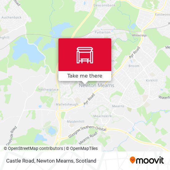 Castle Road, Newton Mearns map