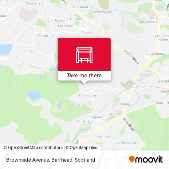 Brownside Avenue, Barrhead map