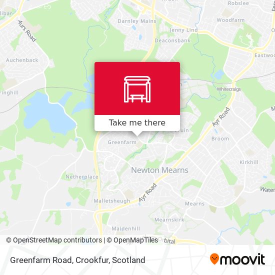 Greenfarm Road, Crookfur map