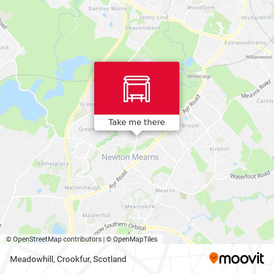 Meadowhill, Crookfur map