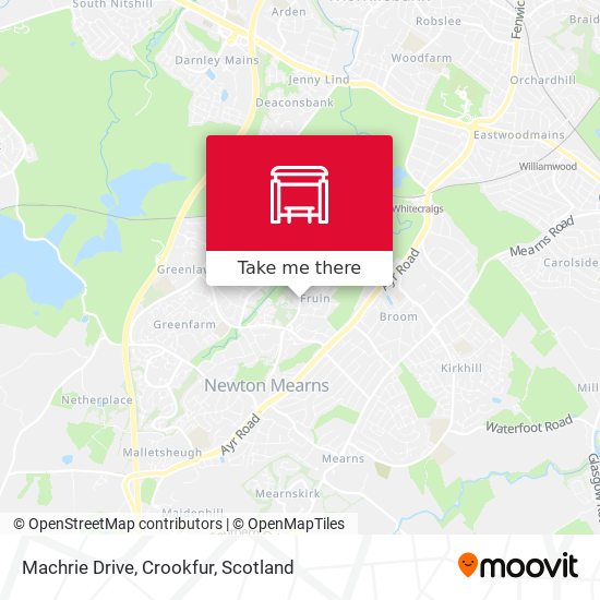 Machrie Drive, Crookfur map