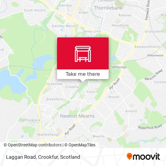 Laggan Road, Crookfur map