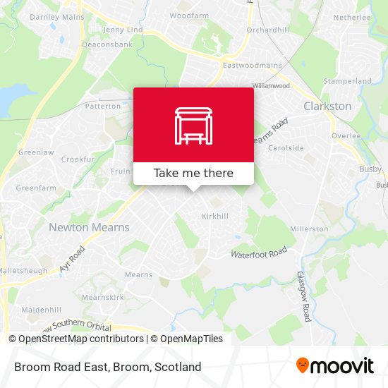 Broom Road East, Broom map