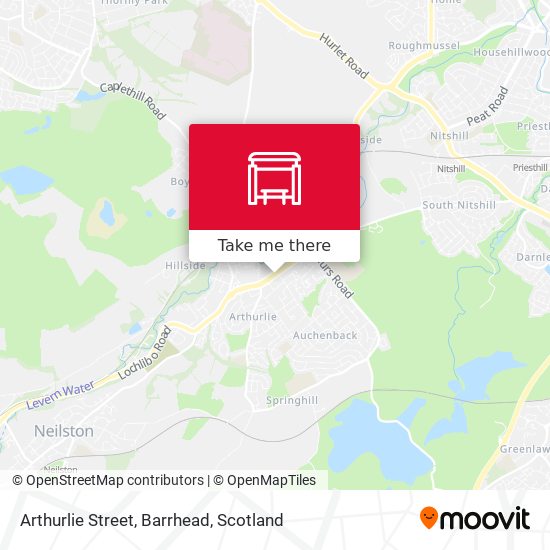 Arthurlie Street, Barrhead map