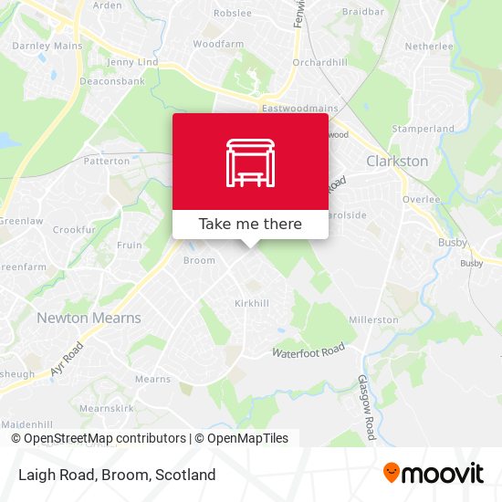 Laigh Road, Broom map