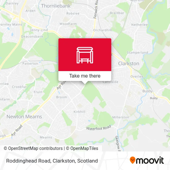 Roddinghead Road, Clarkston map