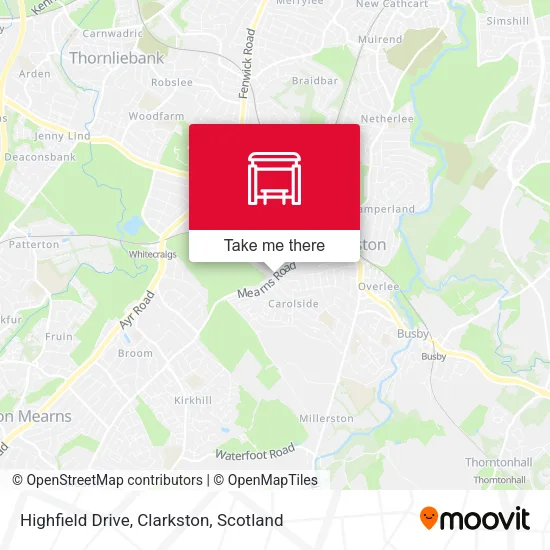 Highfield Drive, Clarkston map