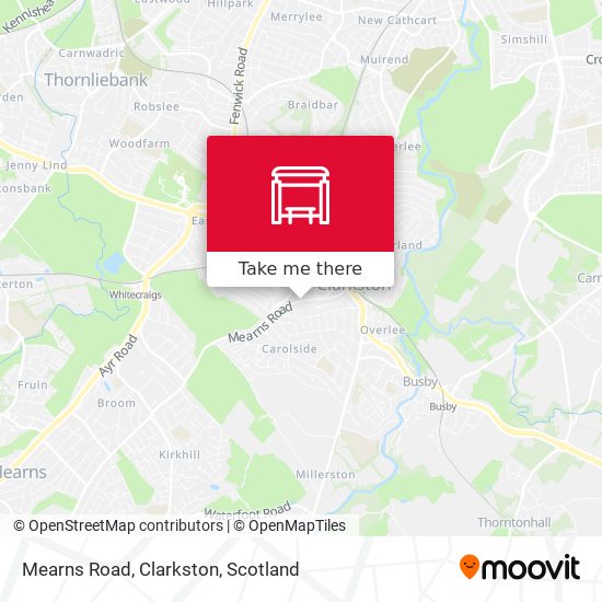 Mearns Road, Clarkston map