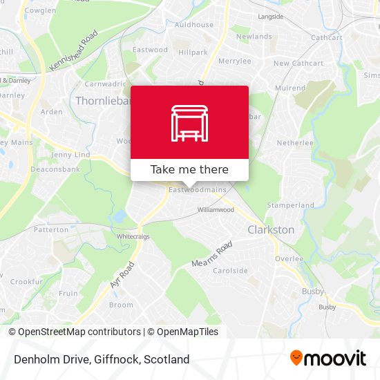 Denholm Drive, Giffnock map