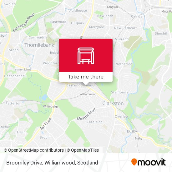 Broomley Drive, Williamwood map
