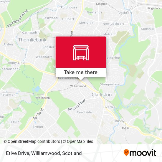 Etive Drive, Williamwood map