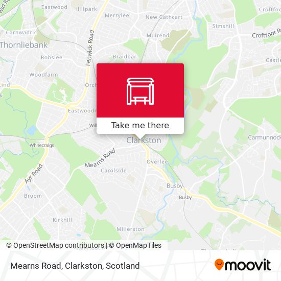 Mearns Road, Clarkston map